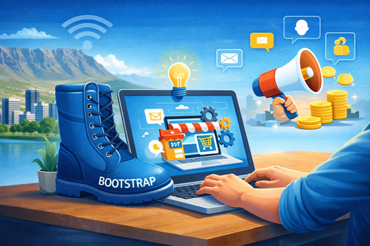 Bootstrap online business concept