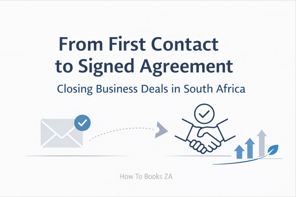 A practical guide showing South African entrepreneurs how to move from first contact to signed business agreements with clarity and confidence.