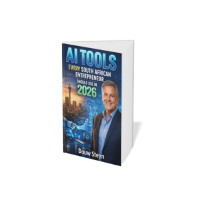 A practical, South Africa–focused guide showing entrepreneurs how to use AI tools responsibly to save time, reduce costs, and compete in 2026. No coding, no hype, just real business use cases for planning, marketing, sales, finance, and operations.