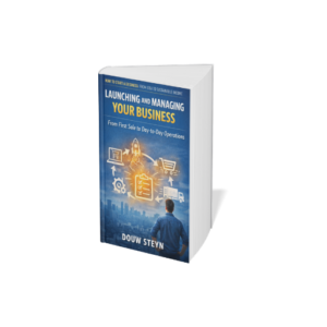 A practical, no-nonsense guide for entrepreneurs moving from planning into real execution. This book helps you launch, stabilise, and manage your business without burnout, panic, or unnecessary complexity.