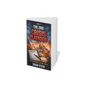 A practical, action-focused guide to help South African entrepreneurs survive and recover from business crises. Includes checklists, frameworks, and real-world strategies to protect cash flow, stabilise operations, and rebuild stronger.